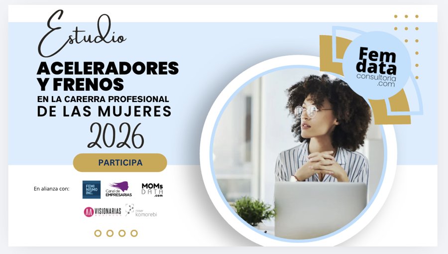 Portada del estudio Aceleradores y frenos en la carrera profesional de las mujeres 2026
